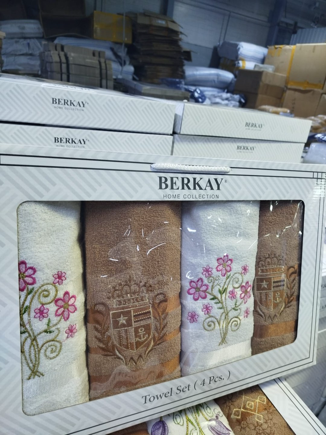 BERKAY набор полотенец Ramazan home. berkay 140x70 см 4 шт, хлопок, махровая ткань купить,NaN