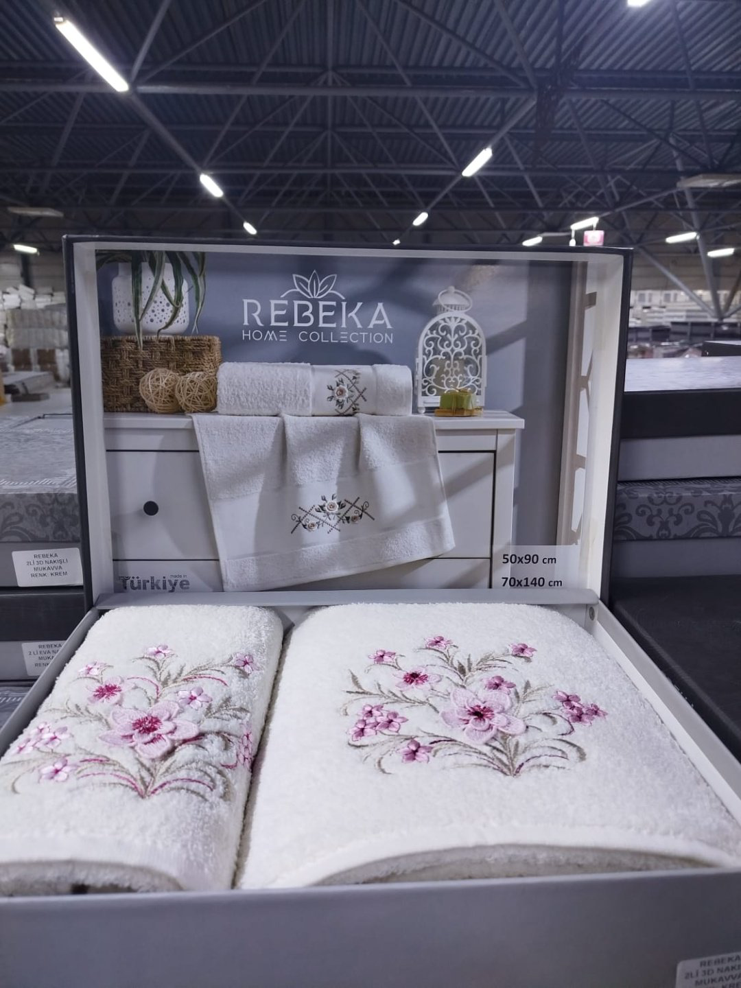 Rebeka набор полотенец Ramazan home. rebeca 140x70 см 2 шт, хлопок, махровая ткань купить,NaN