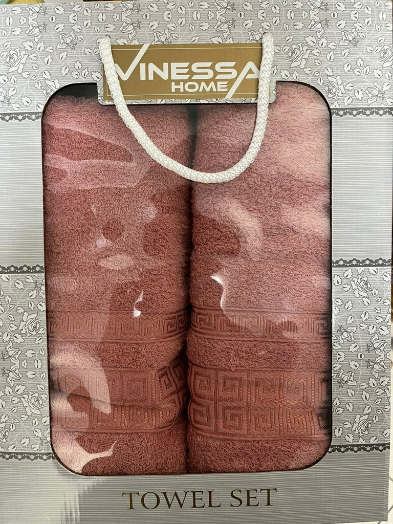 Vinessa набор полотенец 380571 140x70 см 2 шт, махровая ткань