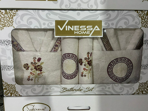 Vinessa набор для купания 765422 140x70 см 4 шт, махровая ткань