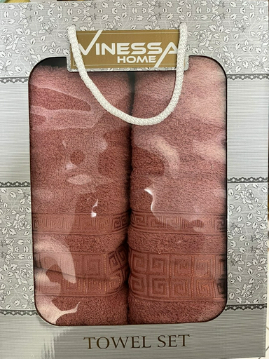 Vinessa набор полотенец 380571 140x70 см 2 шт, махровая ткань