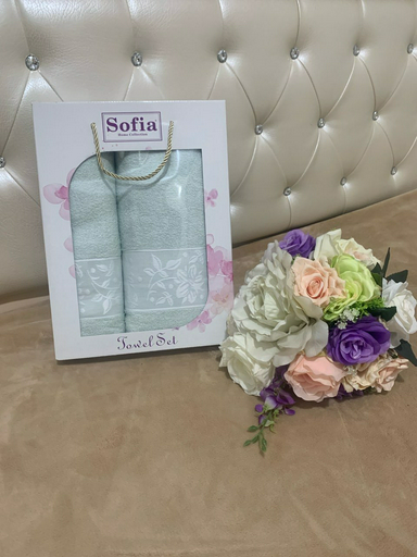 Sofia набор полотенец 0Р00-010343 140x70 см 2 шт, хлопок, махровая ткань