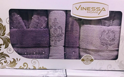 Vinessa набор для купания парный 101101111 140x70 см 4 шт, махровая ткань