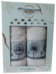 Sofia набор полотенец АТК135 140x70 см, 50×90 см, 2 шт, хлопок