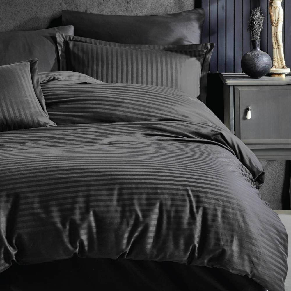 Комплект CLASY Premium Stripe 2-спальный страйп-сатин, 4 наволочки: 50x70 см, 70x70 см купить,NaN