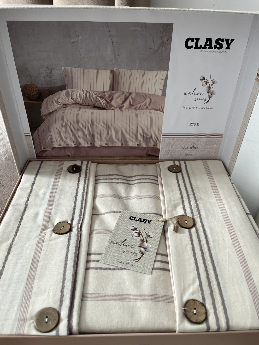 Комплект CLASY Native 2-спальный хлопок, 2 наволочки: 50x70 см купить,NaN