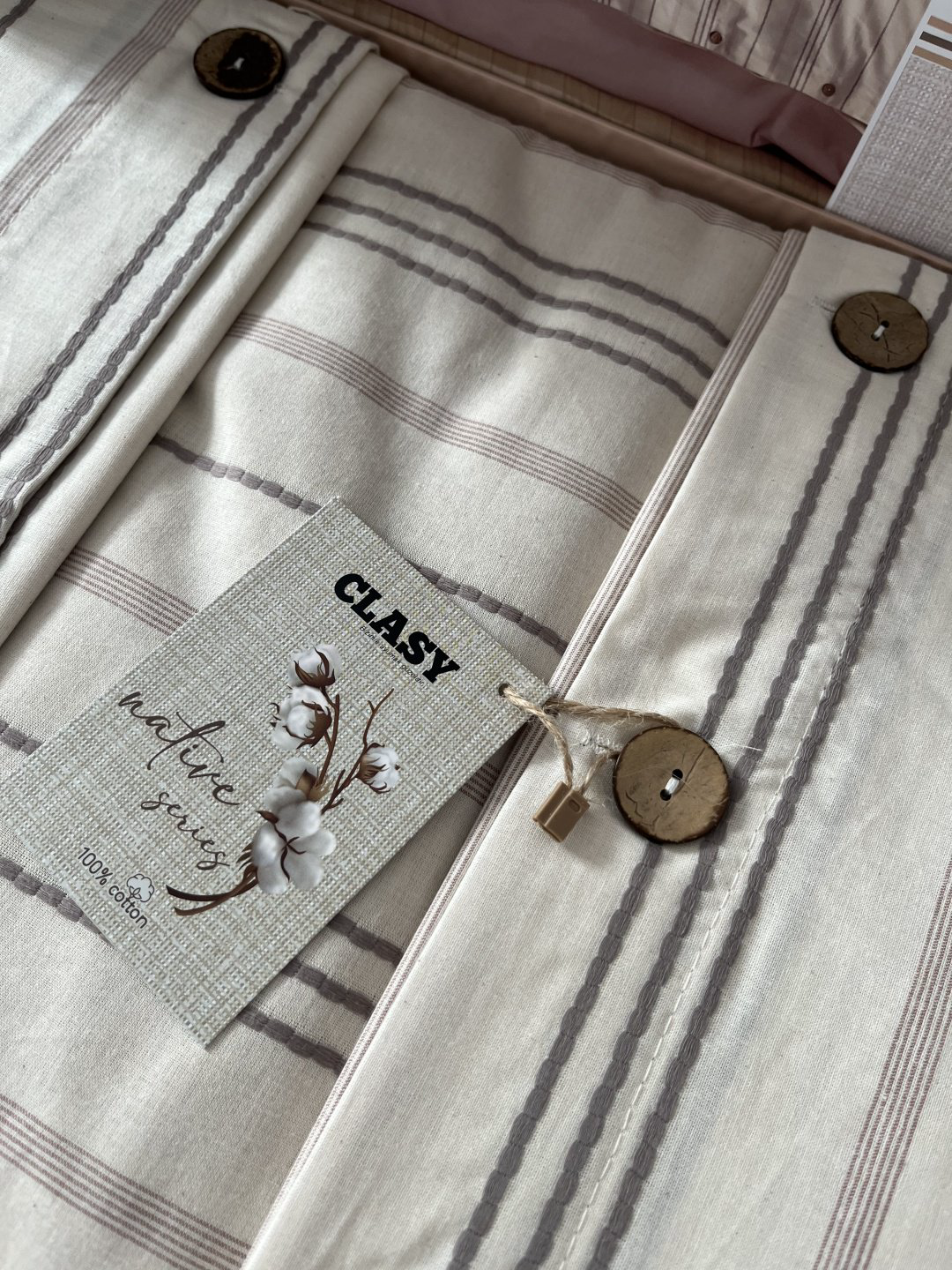 Комплект CLASY Native 2-спальный хлопок, 2 наволочки: 50x70 см купить,NaN