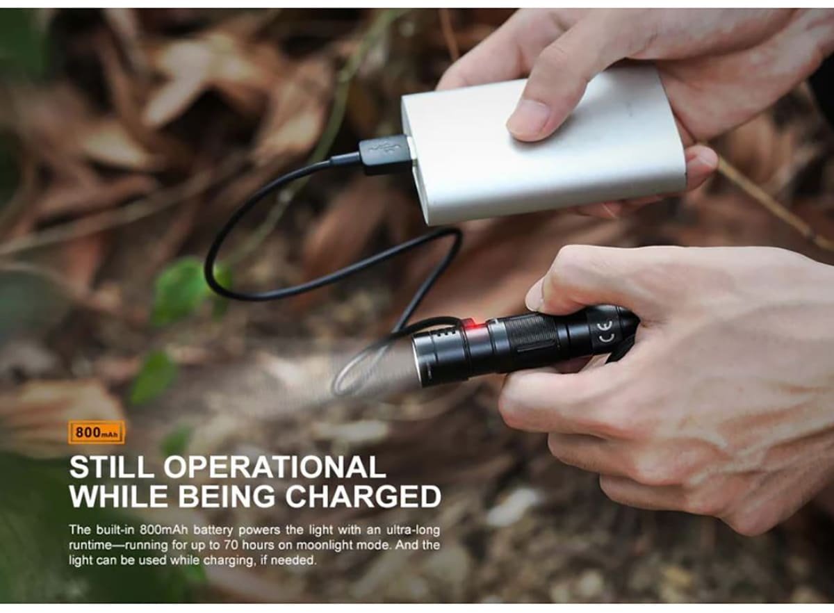 Fenix E09R 600 Lumens LED Flashlight кемпинговый черный купить,NaN
