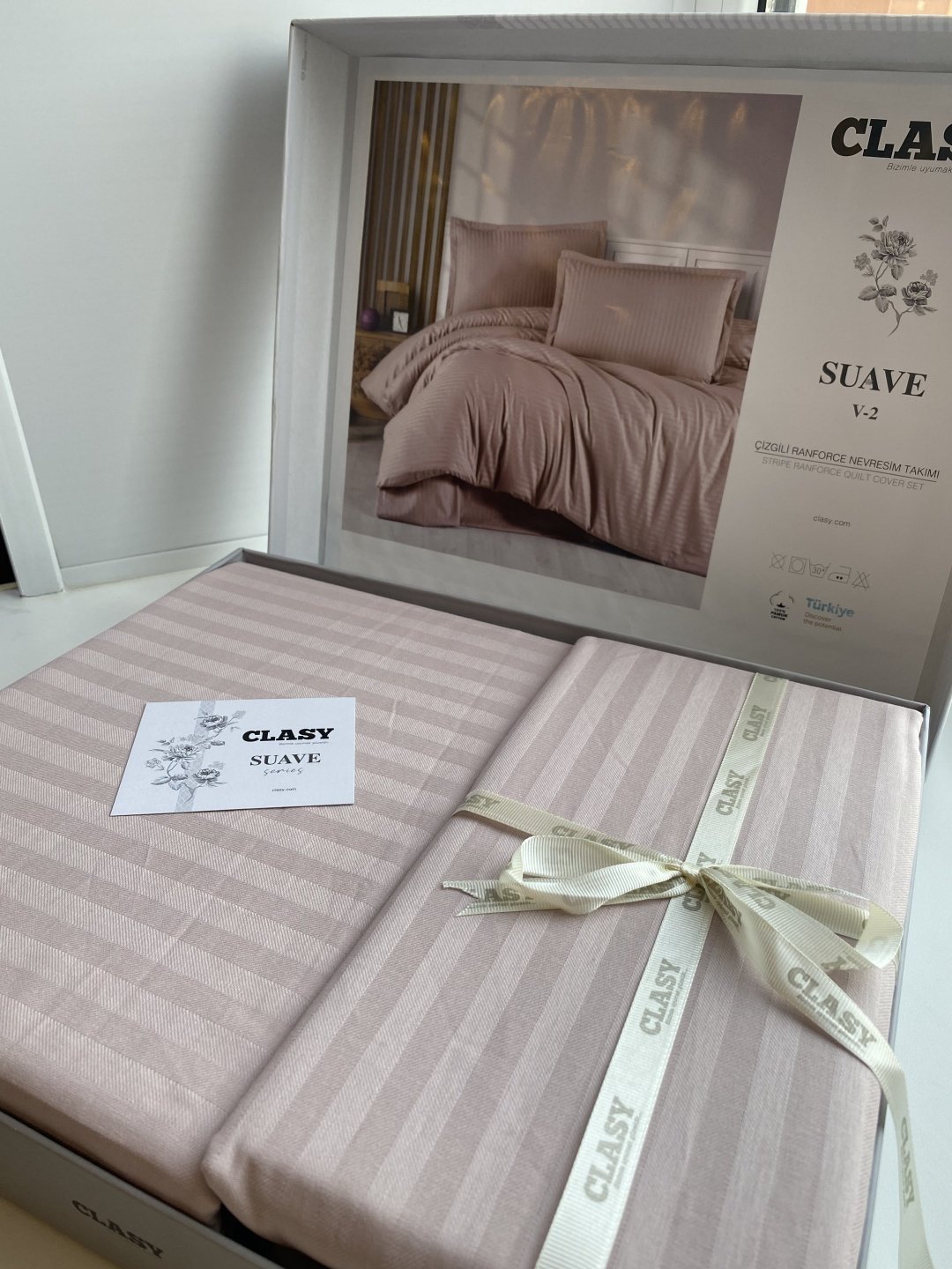 Комплект CLASY Suave евростандарт хлопок, ранфорс, жаккард, 2 наволочки: 50x70 см