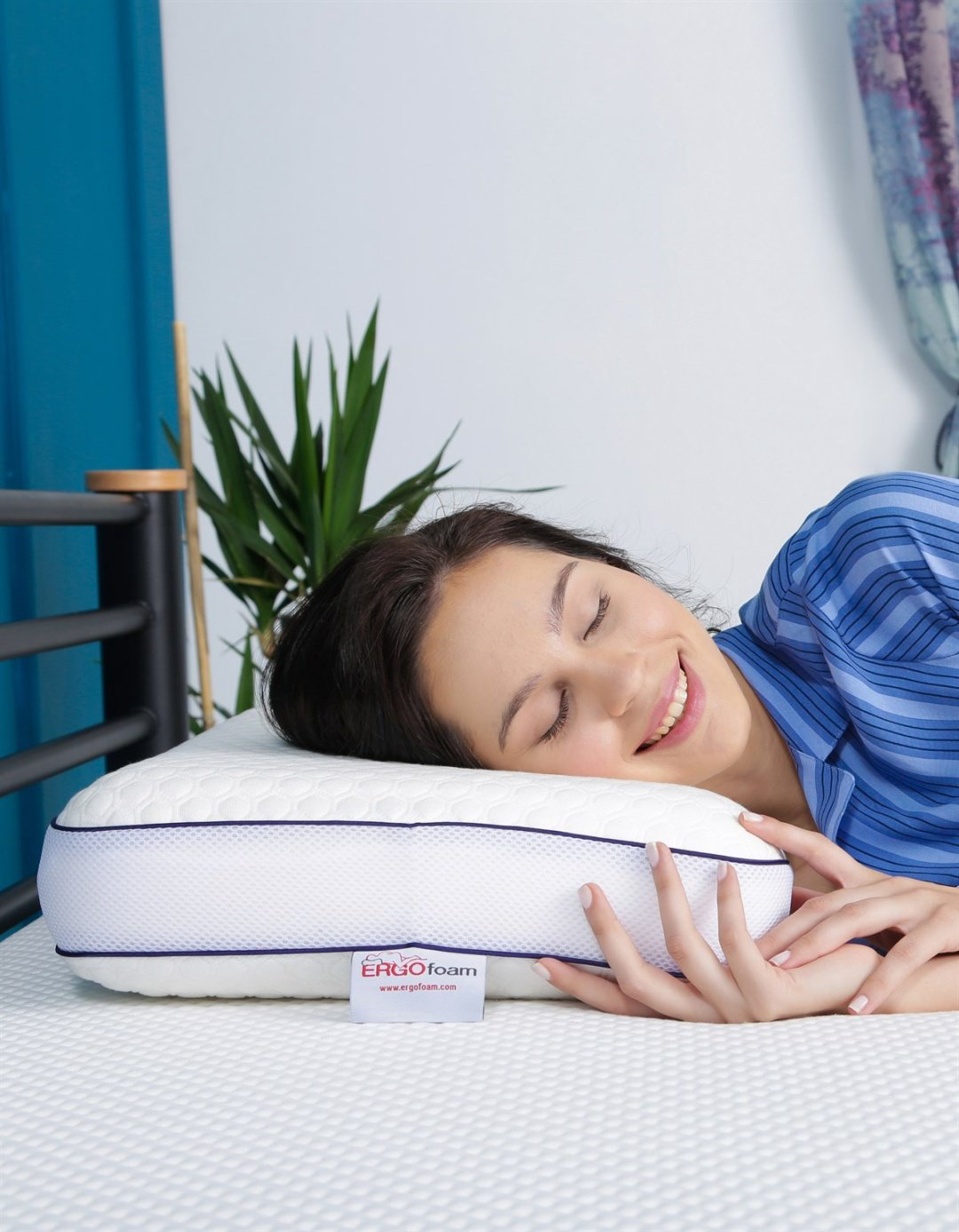 Ортопедическая подушка-валик Ergo Foam 40x60 см, латекс купить,NaN