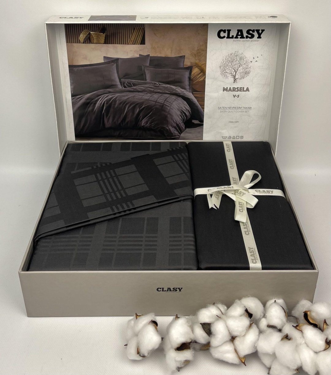 Комплект CLASY 2-спальный сатин, : 50x70 см купить,NaN