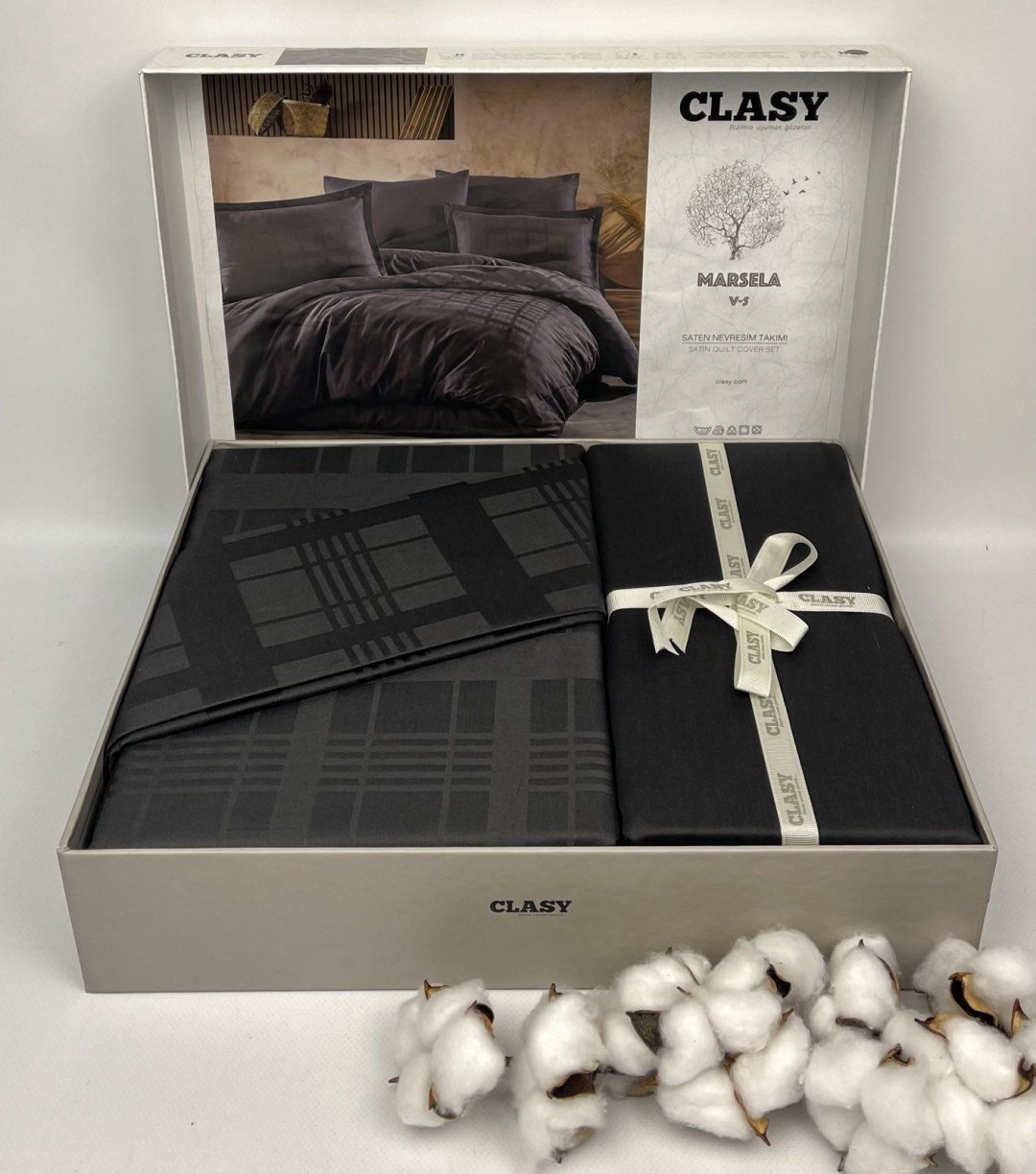 Комплект CLASY 2-спальный сатин, : 50x70 см купить,NaN