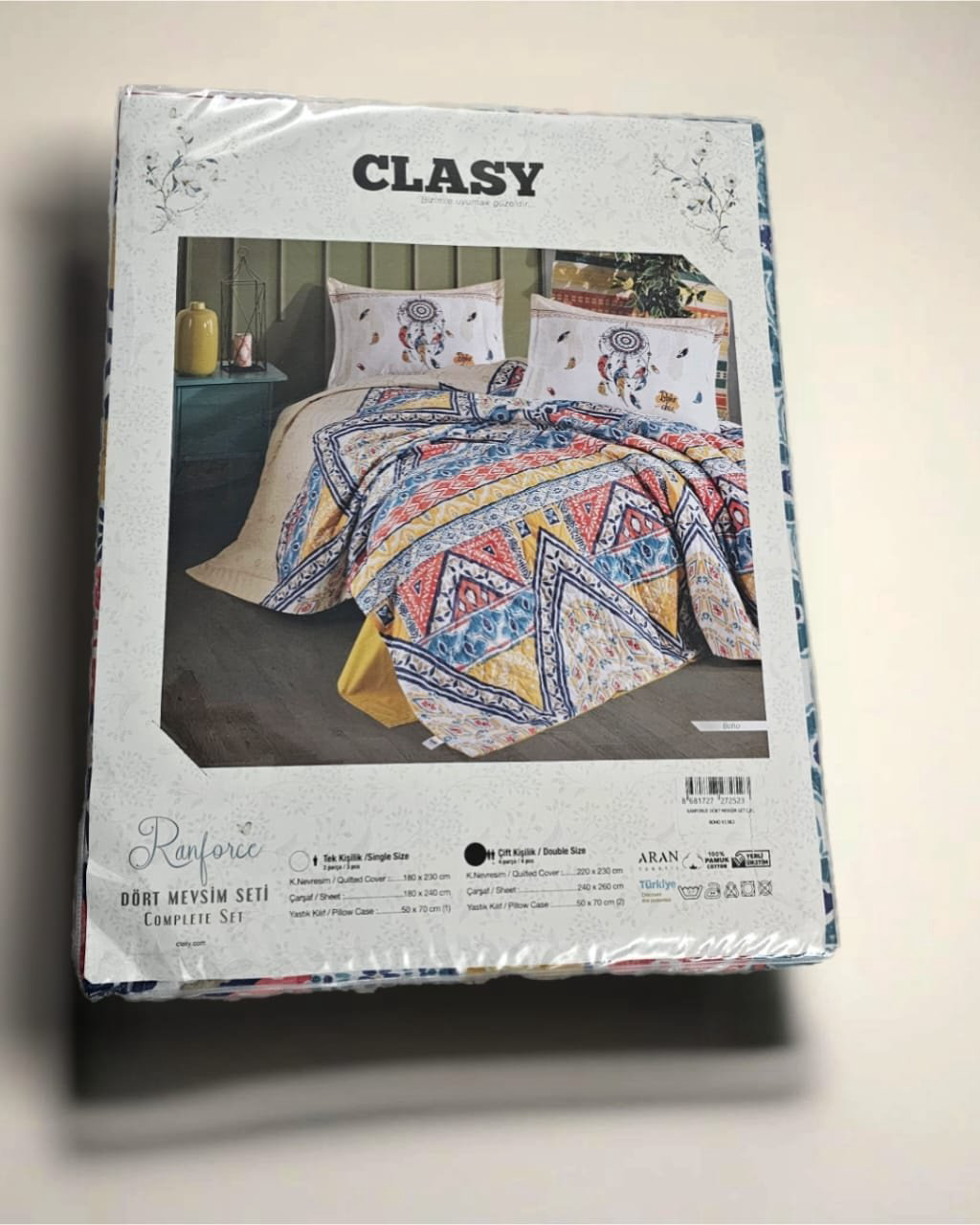 Комплект CLASY 2-спальный хлопок, ранфорс, : 50x70 см купить,NaN