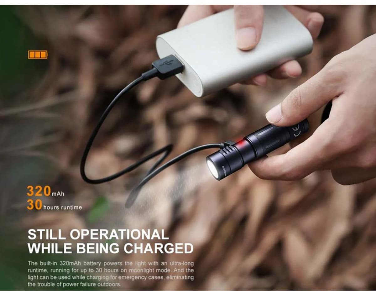 Fenix E05R 400 Lumens LED Flashlight ручной серый купить,NaN