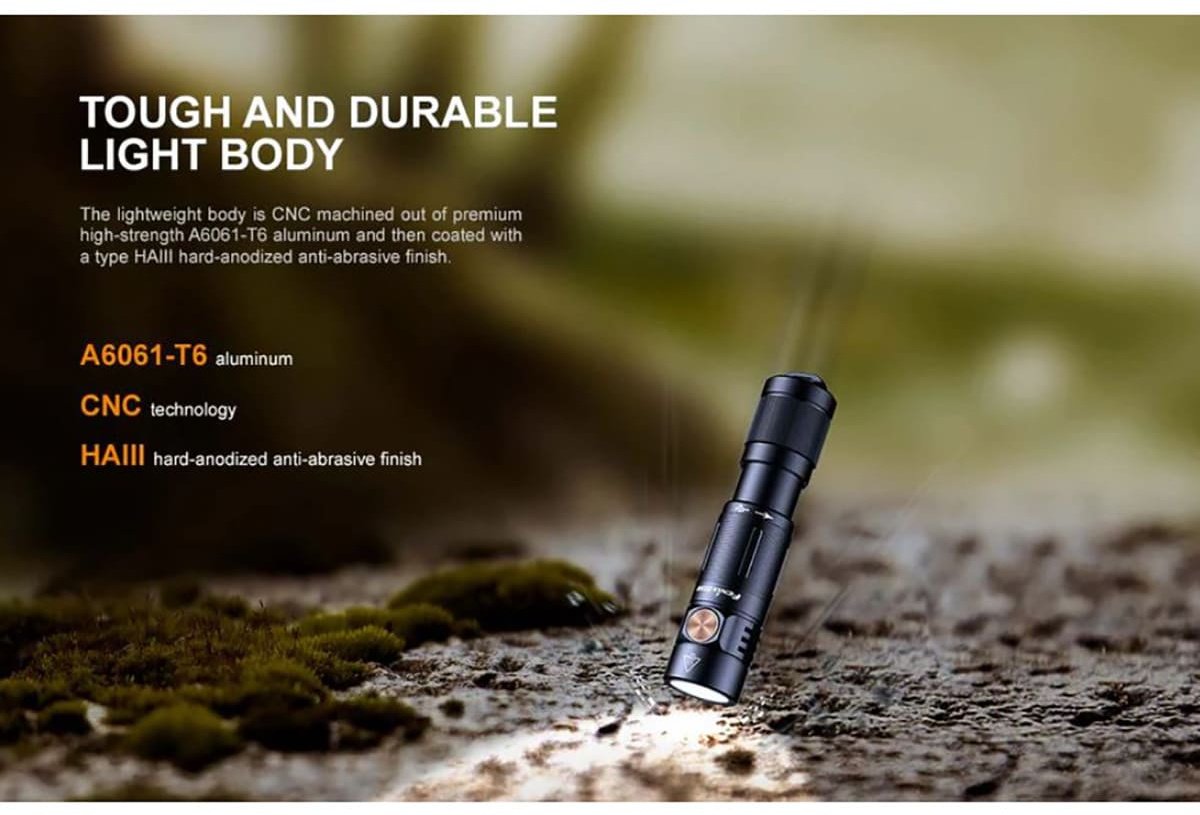 Fenix E05R 400 Lumens LED Flashlight ручной серый купить,NaN