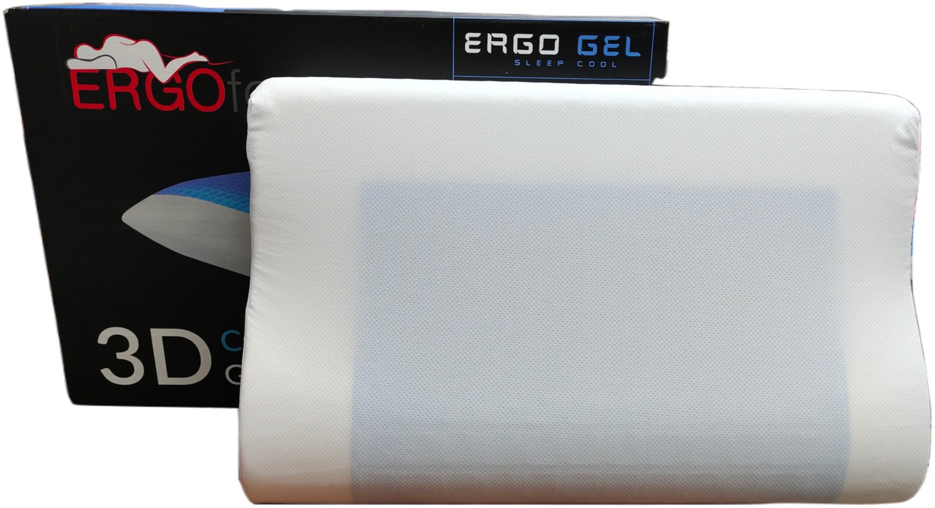 Ортопедическая подушка Ergo Foam 40x60 см, мемориформ, микрогель