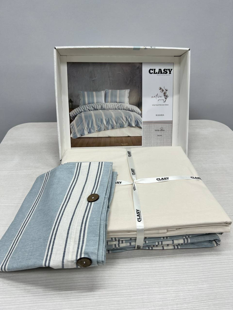 Комплект CLASY Kasara семейный хлопок, ранфорс, 2 наволочки: 50x70 см купить,NaN