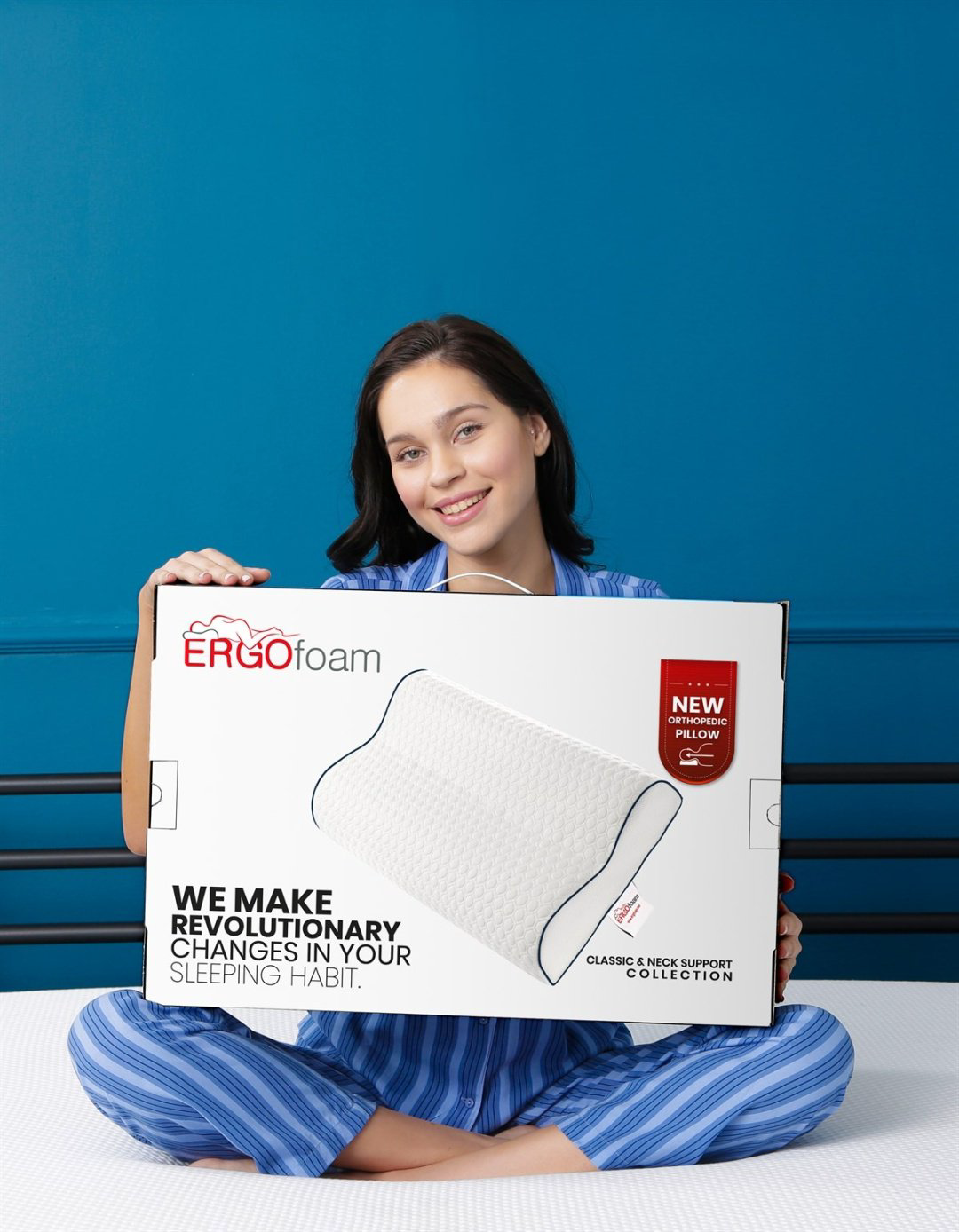 Ортопедическая подушка-валик Ergo Foam 40x60 см, латекс купить,NaN
