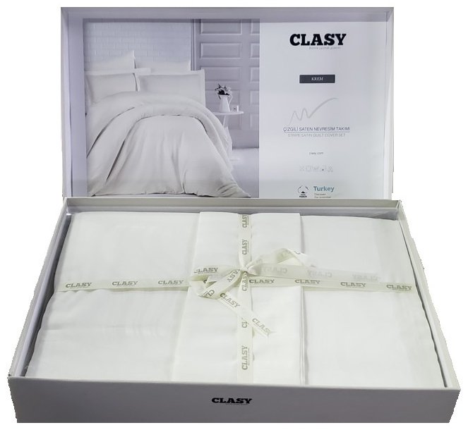 Комплект CLASY семейный хлопок, страйп-сатин, : 50x70 см, 70x70 см