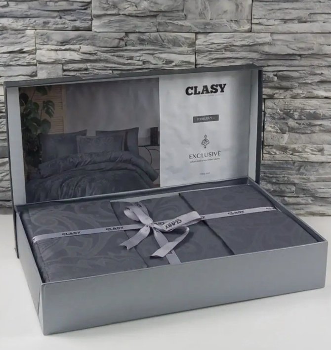 Комплект CLASY Hemera семейный сатин, 4 наволочки: 50x70 см, 70x70 см купить,NaN