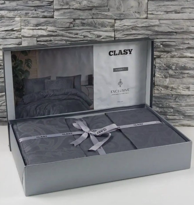 Комплект CLASY Hemera семейный сатин, 4 наволочки: 50x70 см, 70x70 см купить,NaN