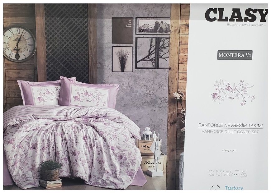 Комплект CLASY Montera 1.5-спальный ранфорс, 1 наволочка: 50x70 см купить,NaN