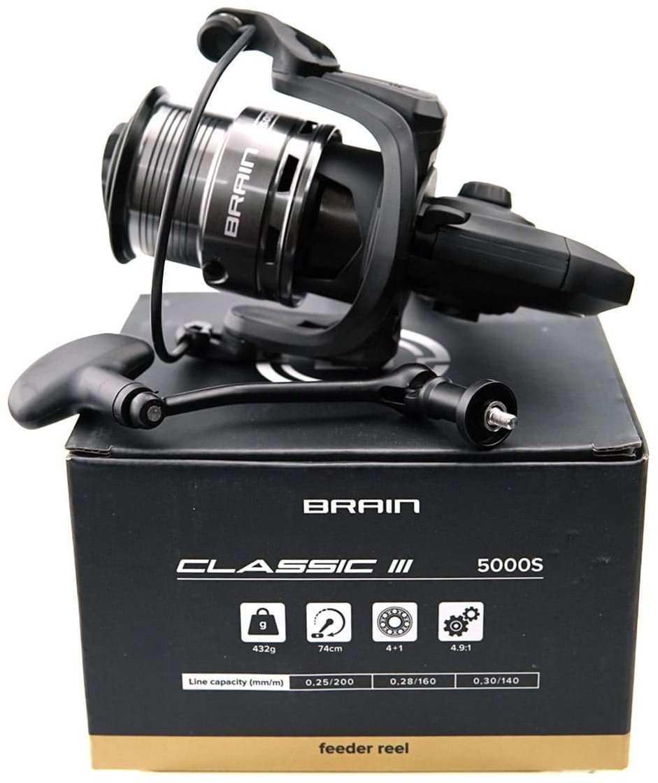 Катушка Brain безынерционная Classic III Feeder 5000S 4+1BB купить,NaN
