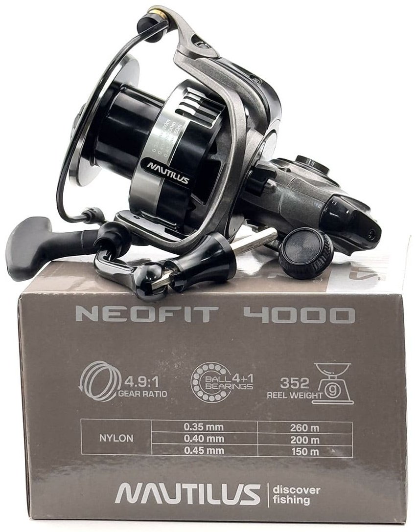 Катушка NAUTILUS безынерционная Neofit 4000, 4+1, 4.9 : 1 купить,NaN