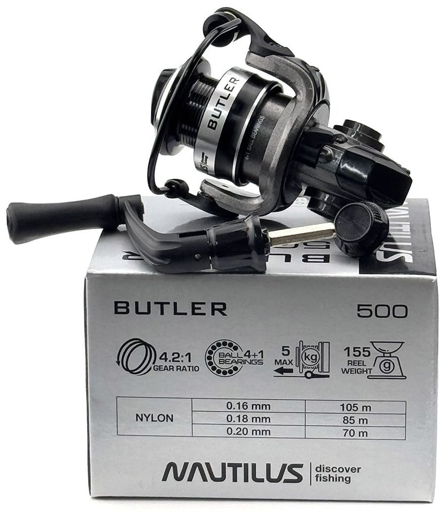 Катушка NAUTILUS безынерционная Butler NBE500, 4+1, 5.4 : 1 купить,NaN