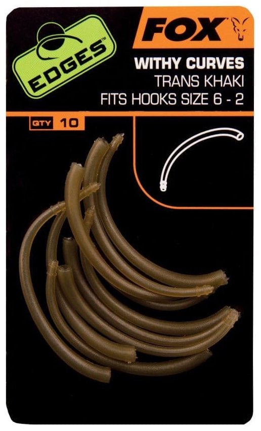 Адаптер для крючка FOX Удлинитель для крючка силиконовый FOX EDGES Withy Curve Adaptor Size 6-2 CAC562 купить,NaN