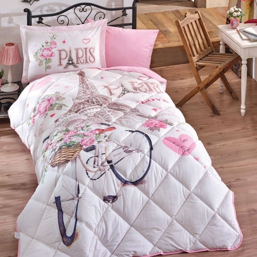 Комплект CLASY Paris Love 1.5-спальный ранфорс, 2 наволочки: 50x70 см купить,NaN