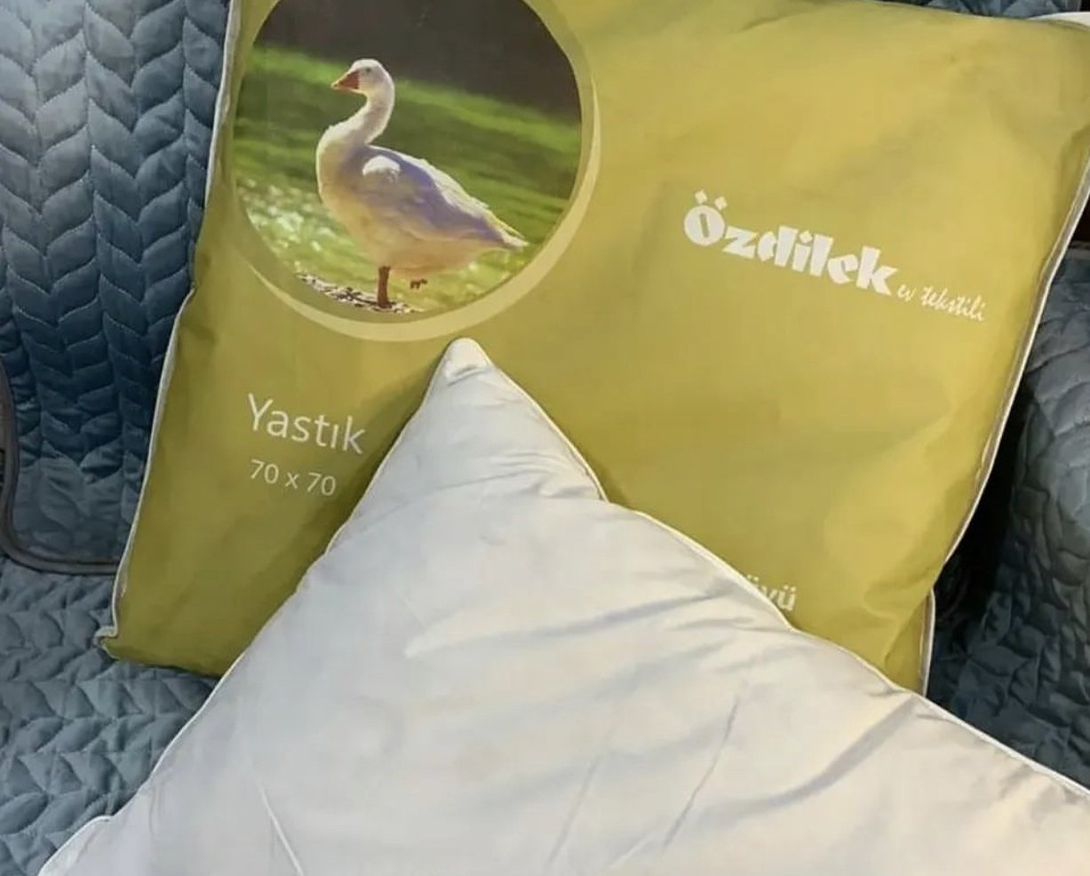 Подушка Ozdilek 70x70 см, пух гусиный, перо