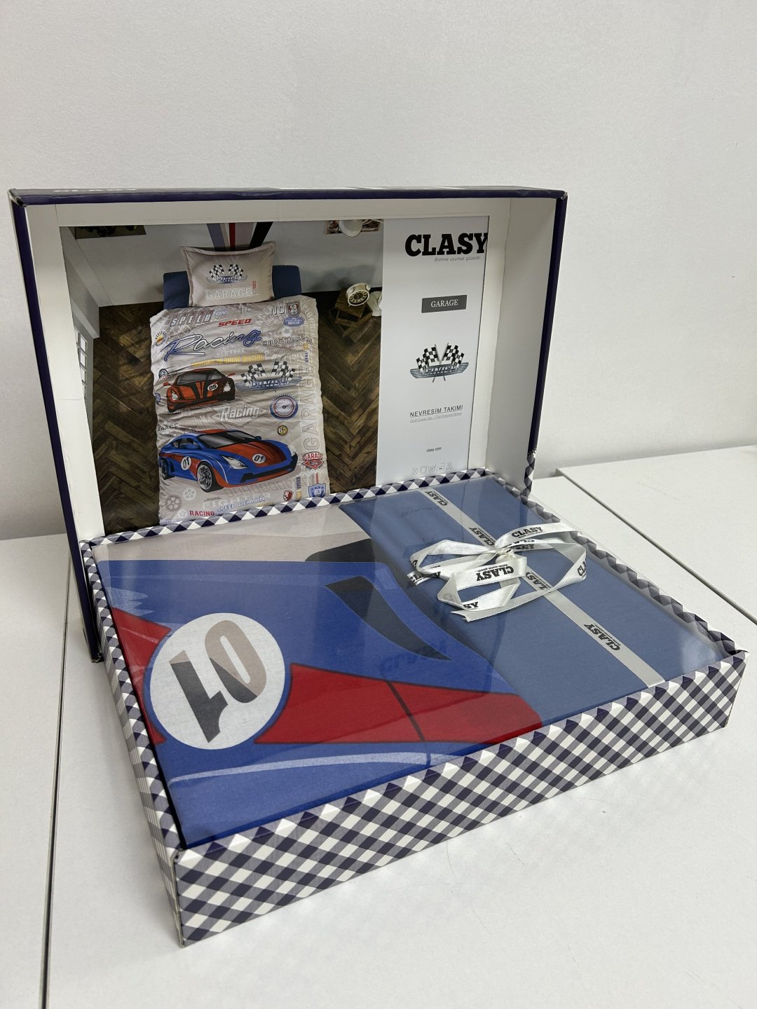 Комплект CLASY Garage детский хлопок, 1 наволочка: 50x70 см купить,0