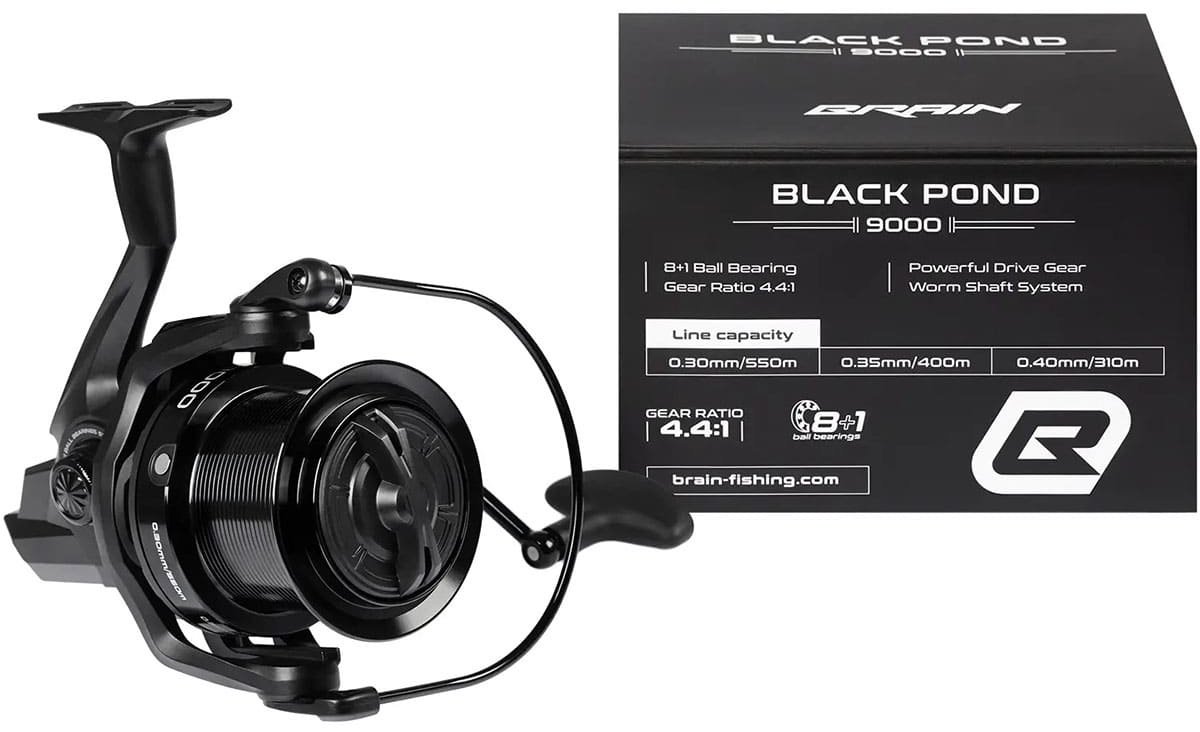 Катушка Brain безынерционная карповая Black Pond Carp 9000 4.4:1 8+1BB купить,NaN