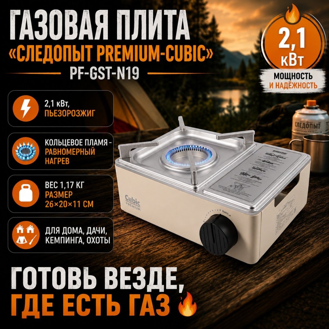 Плитка Следопыт PF-GST-N19 без баллона купить,NaN