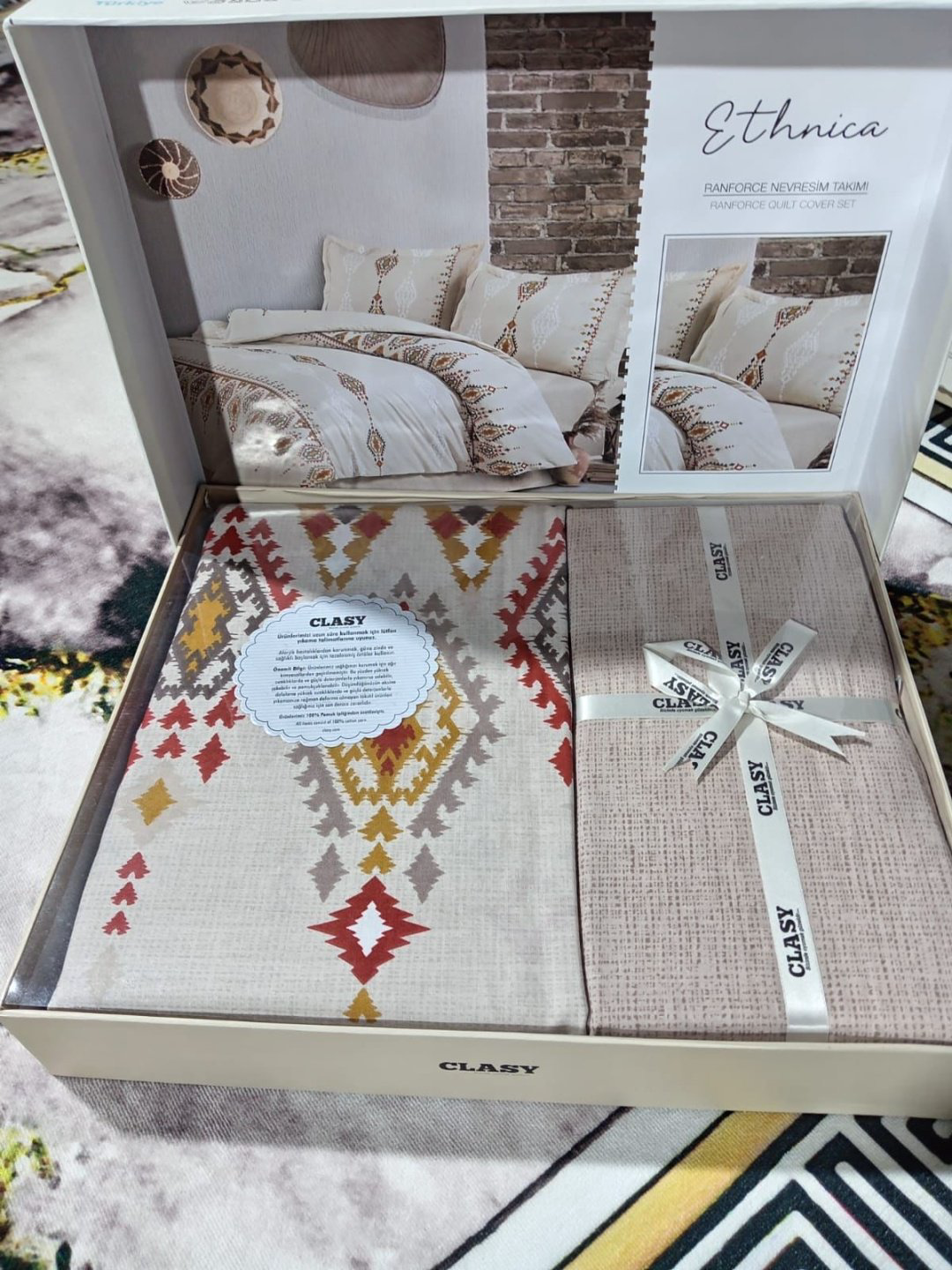 Комплект CLASY Ethnica 1.5-спальный хлопок, ранфорс, 1 наволочка: 50x70 см купить,NaN