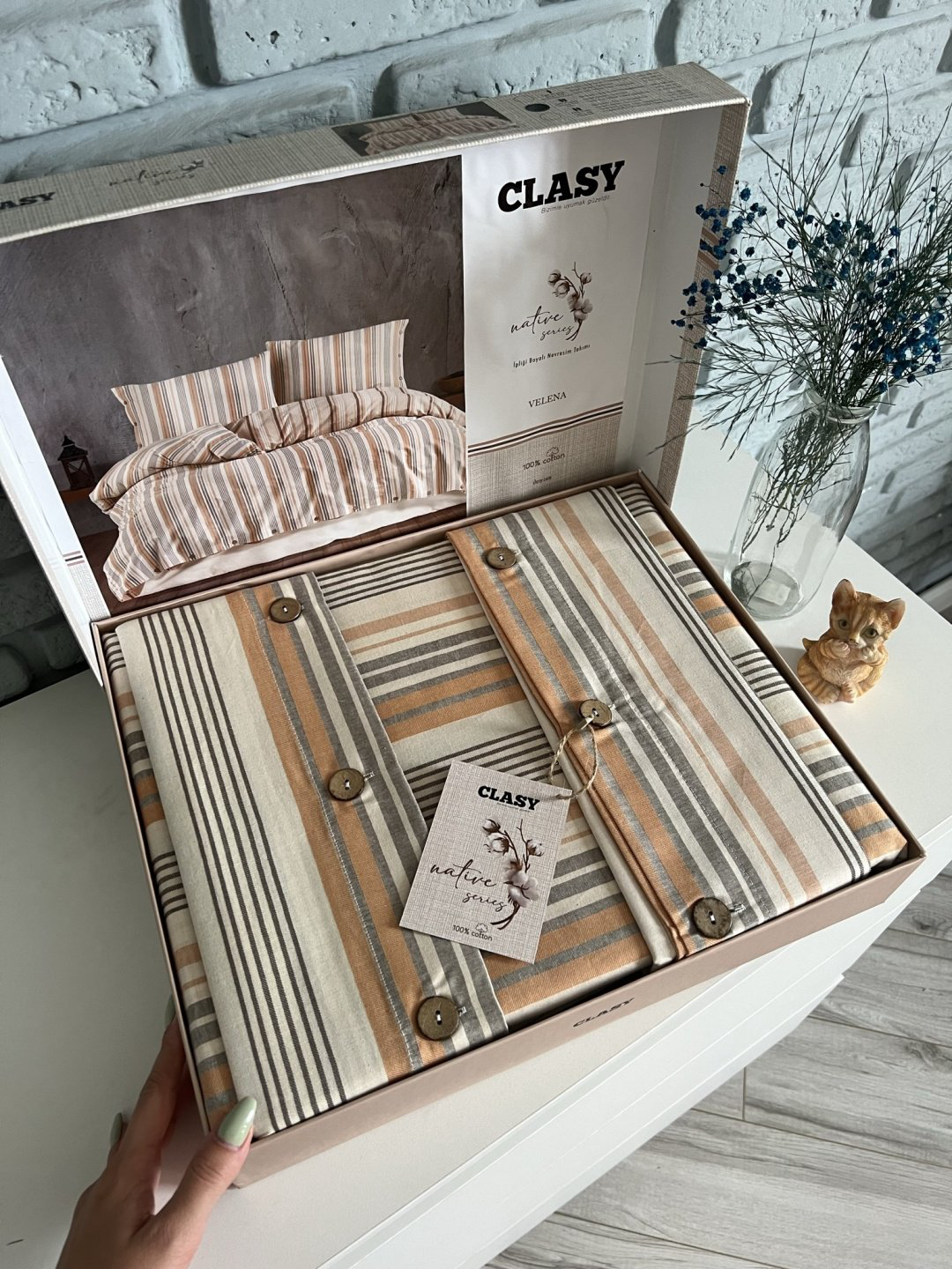 Комплект CLASY VELENA V1 2-спальный ранфорс, 2 наволочки: 50x70 см купить,NaN