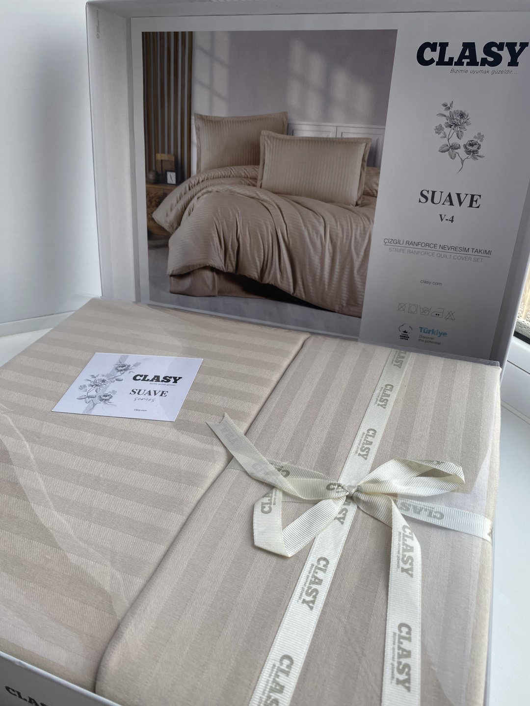 Комплект CLASY Suave 2-спальный сатин, ранфорс, 2 наволочки: 50x70 см купить,NaN
