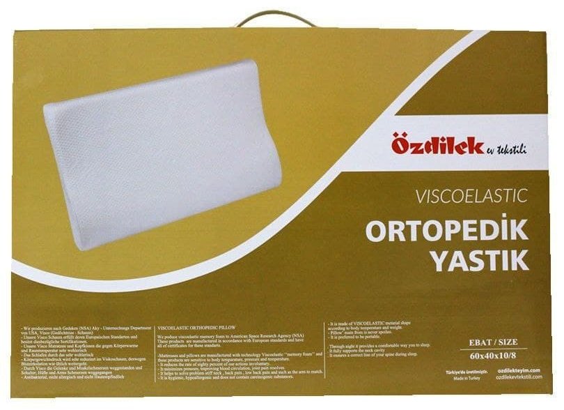 Ортопедическая подушка Ozdilek 40x60 см, пенополиуретан купить,0