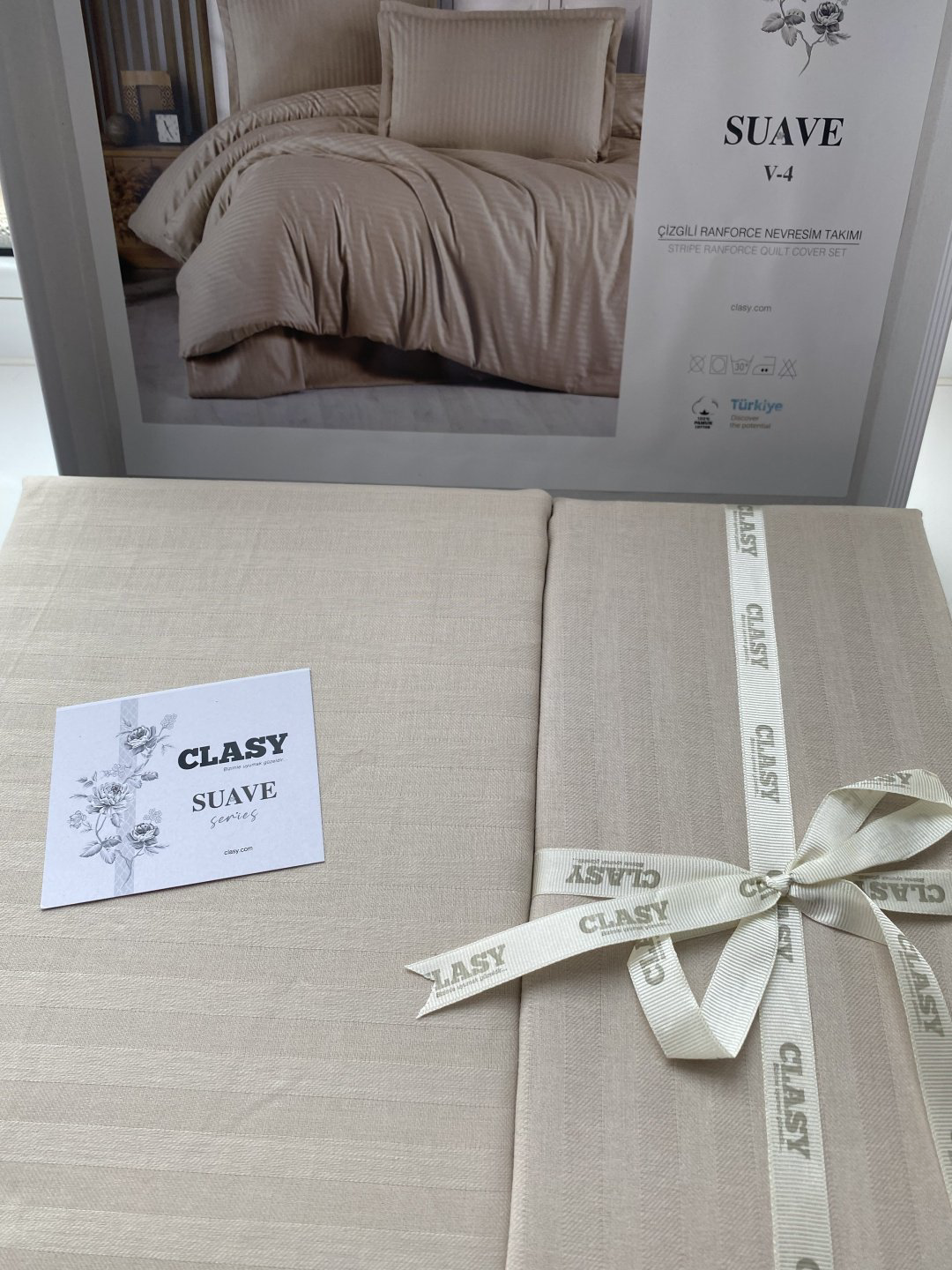 Комплект CLASY Suave 2-спальный сатин, ранфорс, 2 наволочки: 50x70 см купить,NaN