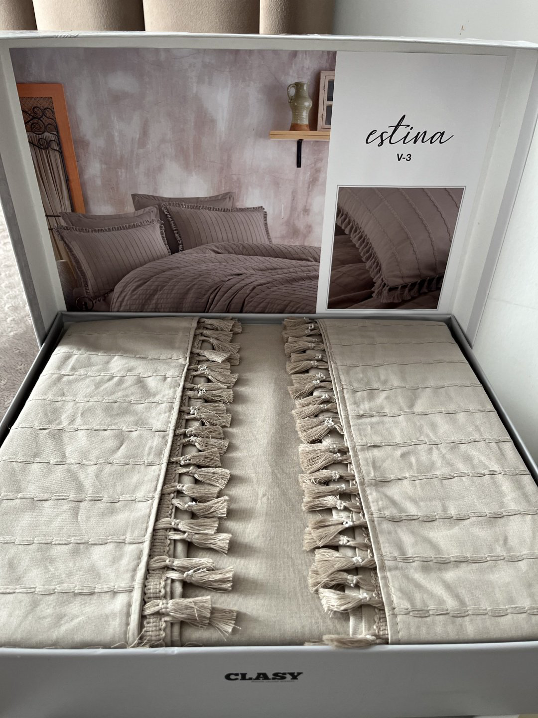 Комплект CLASY Estina 2-спальный хлопок, ранфорс, 2 наволочки: 50x70 см купить,NaN