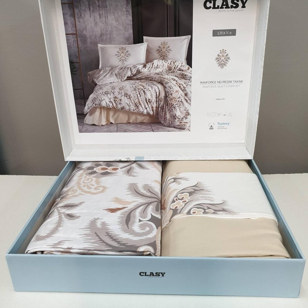 Комплект CLASY Liya 2-спальный сатин, 2 наволочки: 50x70 см купить,NaN