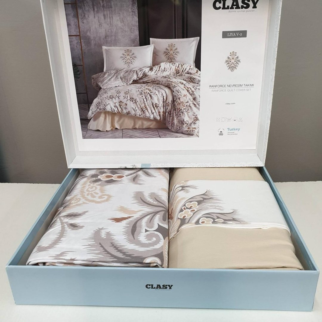Комплект CLASY Liya 2-спальный сатин, 2 наволочки: 50x70 см купить,NaN