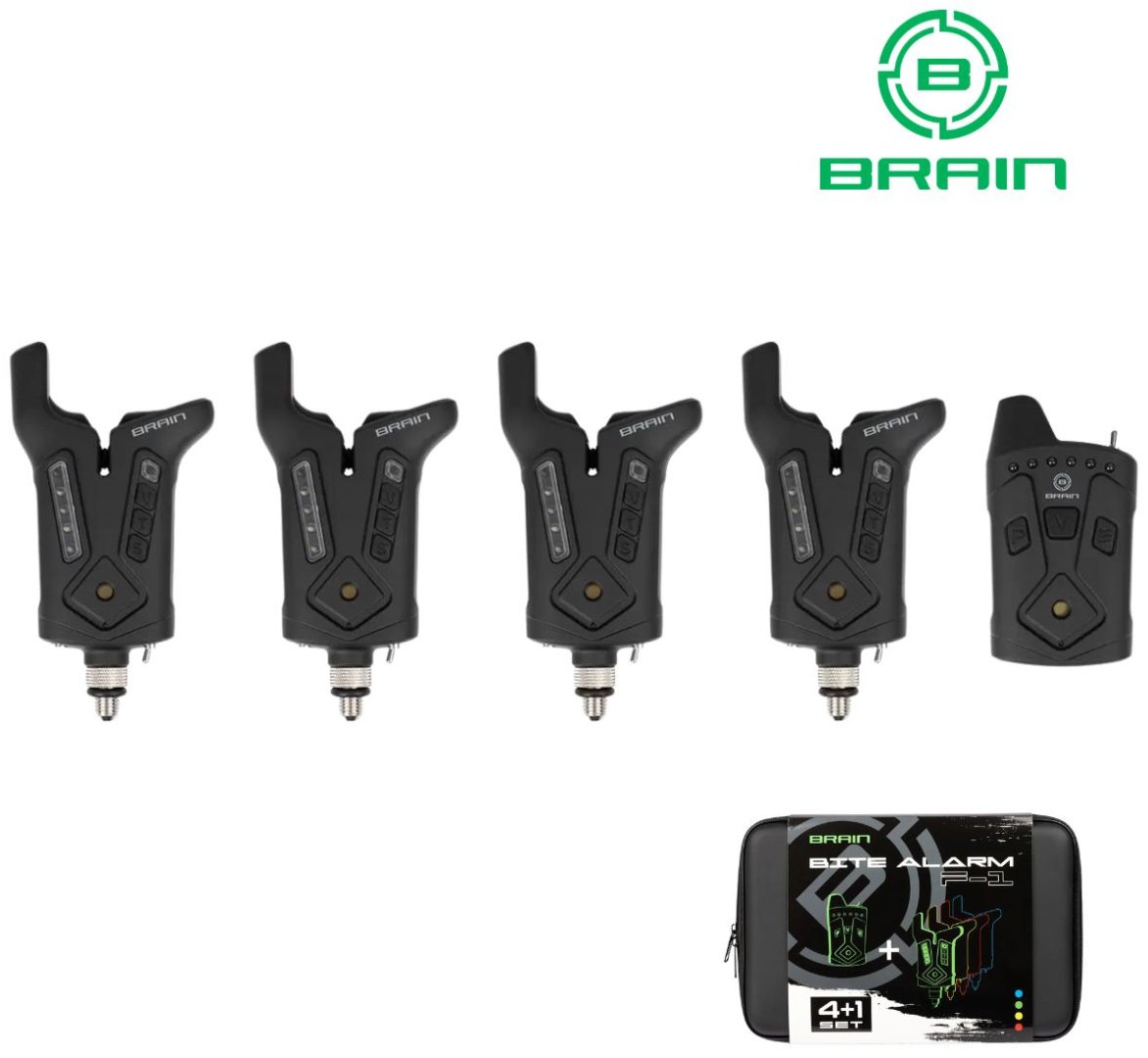 Сигнализатор поклевки Brain электронный Wireless Bite Alarm F-1 4+1 купить,NaN