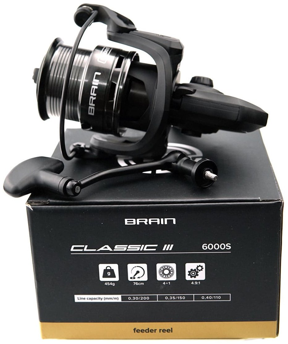 Катушка Brain безынерционная Classic III Feeder 6000S 4+1BB купить,NaN