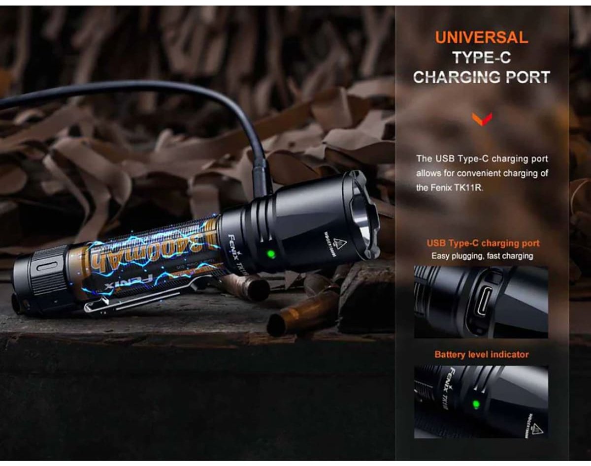 Fenix TK11R 1600 Lumens LED Flashlight кемпинговый черный купить,NaN
