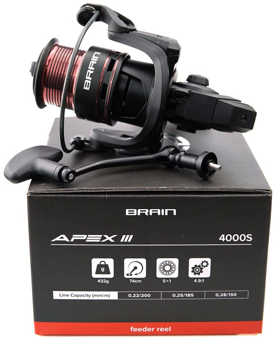 Катушка Brain безынерционная Apex III Feeder 4000S 5+1BB купить,NaN