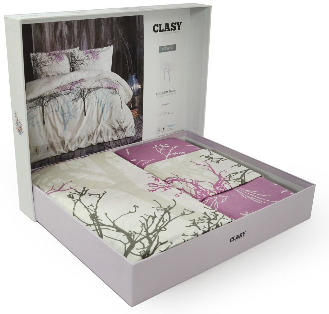 Комплект CLASY Midas 1.5-спальный ранфорс, : 50x70 см купить,NaN