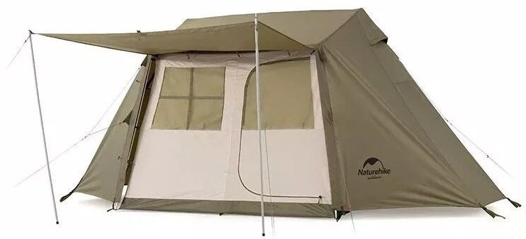 Палатка Naturehike треккинговая 4-местная зеленый купить,NaN