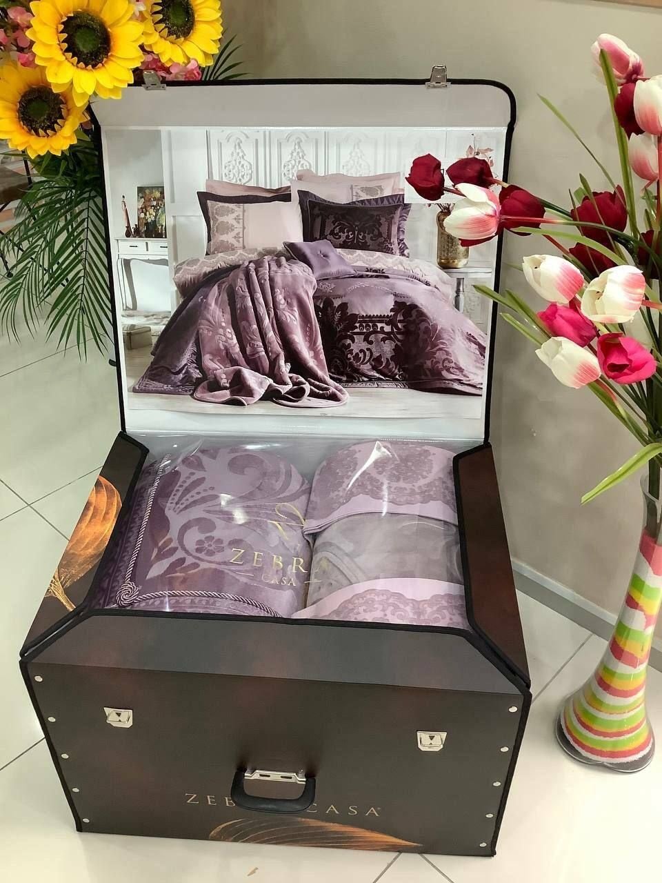 Комплект Zebra Casa 2-спальный сатин, : 50x70 см